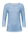 Dames T-shirt Strech 3-4 Mouw Tee Jays 460 licht blauw